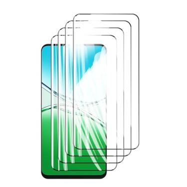 Imagem de Protetor de tela 4 peças para Oppo A5 Energy A 5, vidro temperado HD cristal 9H alumínio de alta qualidade antirriscos capa amigável impressão digital (preto)