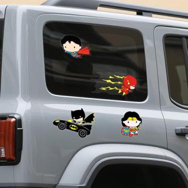 Imagem de Adesivos de carro de super-heróis oficialmente licenciados – Decalques de vinil à prova d'água para carro, motocicleta, laptop, garrafa de água, skate, capacete – Design legal de ação e aventura para