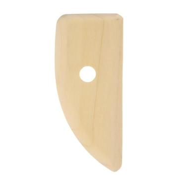 Imagem de Generic Costelas de cerâmica 12 cm x 5,3 cm ferramentas de escultura de cerâmica de argila de madeira para acabamento, modelagem e suavização, remoção de marcas de dedo