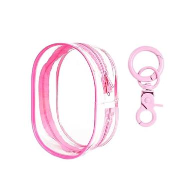 Imagem de Bolsa de armazenamento transparente portátil – organizador de fone de ouvido com carregador de cabo de dados, caixa de armazenamento de chaves e trocados, organizador de acessórios de viagem de PVC