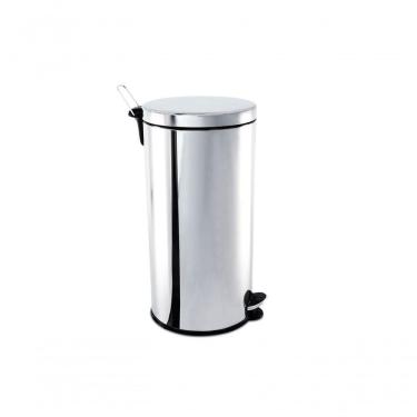 Imagem de Lixeira Para Cozinhas, Escritórios, Recepções E Banheiros Pedal E Balde 30l Linha Decorline Inox