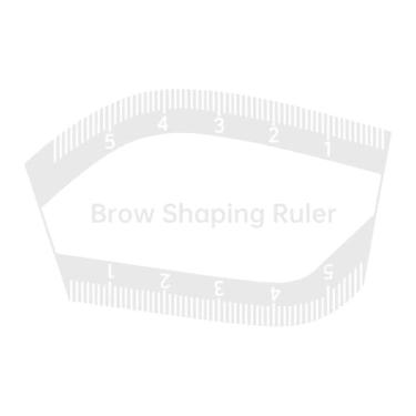 Imagem de FashionCha Régua para Modelar Sobrancelhas, Guia de Desenho Rápido, Portátil, para Iniciantes, Régua Leve para Mapear Sobrancelhas Facilmente, Style B
