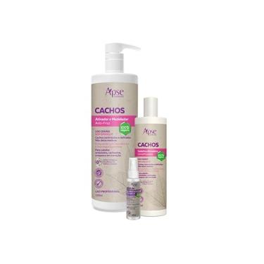 Imagem de Kit Gelatina E Ativador Cachos 1l E Reparador De Pontas 60ml