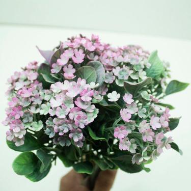 Imagem de Kit 4 Plantas Kalanchoe Artificiais Flores Rosa Jardim 30cm