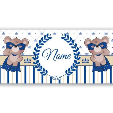 Imagem de Faixa Decorativa Papel Parede Infantil Personalizado c/ Nome - SHD Sol