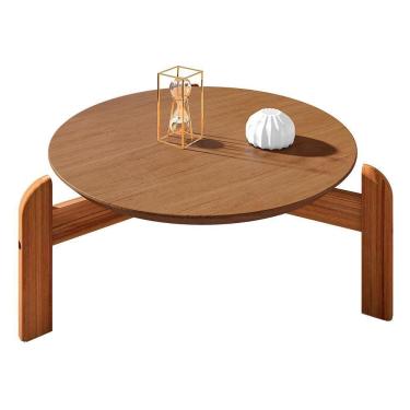 Imagem de Mesa De Centro Lizz Redonda Cedro - Casa D Cedro