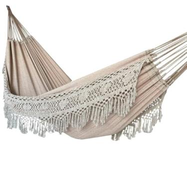 Imagem de Rede De Descanso Dormir Casal Luxuosa Premium Gigante (AREIA)