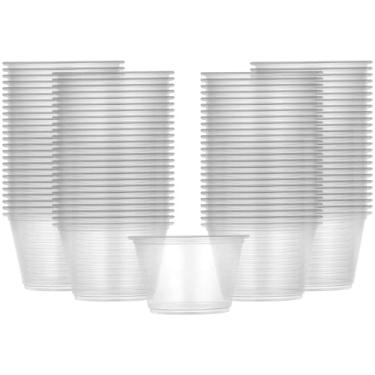 Imagem de Bluesky Copos de uísque macios de plástico transparente premium – 30 ml (pacote com 100) – Ótima qualidade – Perfeito para degustações, eventos e celebrações