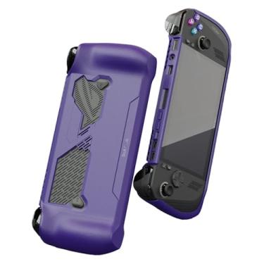 Imagem de Skull & Co. GripCase para ROG Ally X: uma capa protetora macia com alças texturizadas proteção total e suporte, absorção de choque antiderrapante e design de capa antiarranhões - roxo galáctico