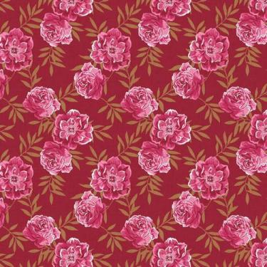 Imagem de Papel De Parede Floral Flores Rosas Vermelhas Autocolante - LRP