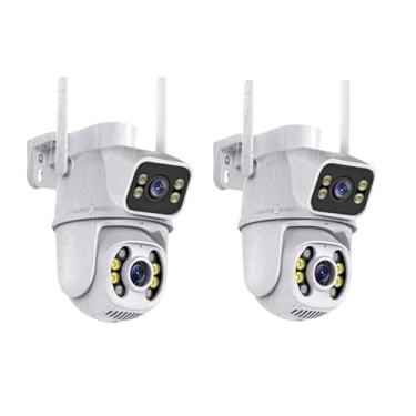 Imagem de Câmera De Segurança Ip Wifi Full HD 2 Lentes Visão Noturna Microfone Durawell ICSEE 9697 (KIT2)