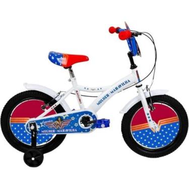 Imagem de Bicicleta Infantil Mulher-Maravilha Aro 16 - Unitoys