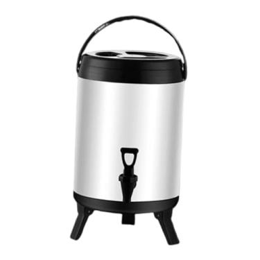 Imagem de SiaBiced Barril Isolado de aço Inoxidável, Dispensador de Chá Isolado com, Manter Aquecido com Potes de, para Uso em Festas em Casa, 8L