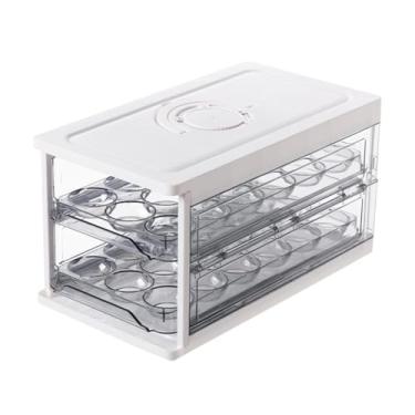 Imagem de WeiLaiKeQi Porta-ovos dobrável para geladeira, bandeja para ovos, organizador para armário, ou qualquer outro móvel.