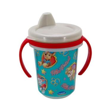 Imagem de Caneca Infantil Patrulha Canina Trio Bico Rígido 330ml Original Plasút