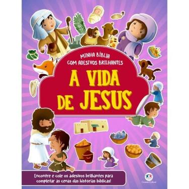Imagem de Livro A Vida De Jesus - Bíblia Com Adesivos Brilhantes