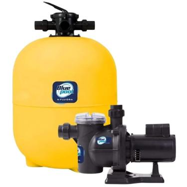 Imagem de Bomba 1,0 CV Mono IP21 com Filtro 75.000 Litros 1,0 CV sem Areia para Piscina BLUEPOOL