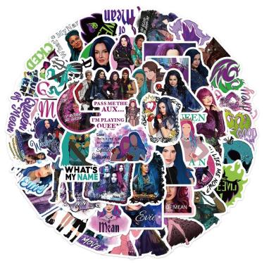 Imagem de Adesivos Descendants, vinil impermeável, anime, 50 unidades/lote
