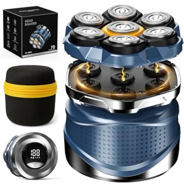Imagem de TLMUSE Barbeadores de cabeça para homens carecas, barbeador de cabeça magnético atualizado 2025, IPX7 à prova d'água, barbeador de cabeça molhado/seco para homens, barbeador de cabeça masculino de 2