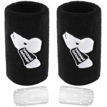 Imagem de Protetores de pulso Kettlebell para homens e mulheres, Tceapoo Sports Wrist Sleeve Athletics Sweatband Support Wrist Bands for Kettlebell Training, Weightlifting, Powerlifting e Crossfit (1 par)