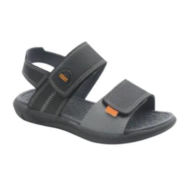 Imagem de Sandália Infantil Masculina Klin Preta/Grafite - Conforto e Estilo par