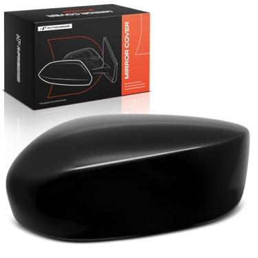 Imagem de A-Premium Tampa do espelho retrovisor do lado do passageiro - compatível com Honda Accord 2008 2009 2010 2011 2012 - Preto liso, sem furo de seta