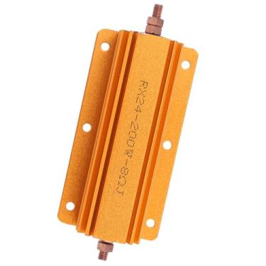Imagem de Luqeeg RX24 200W 8R Resistor de Alta Potência para Sensor, Elevador | Componente Eletrônico de Carcaça de Alumínio