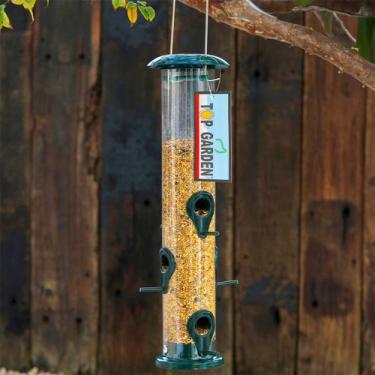 Imagem de casinha de passarinho decorativa comedouro tratador pássaros livres ja