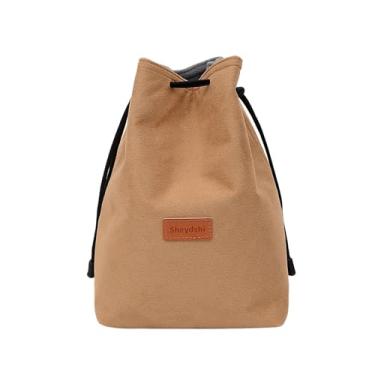 Imagem de Bolsa Portátil para Câmera DSLR Capa Protetora de Camurça Câmeras Mirrorless Forro Macio Pelúcia Interno Armazenamento L