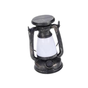 Imagem de Aymzbd Lanterna LED Vintage para Exterior, Luminária de Mesa Leve E Decorativa para Camping, Ideal para Uso Interno Ou Externo, S Bronze No Solar