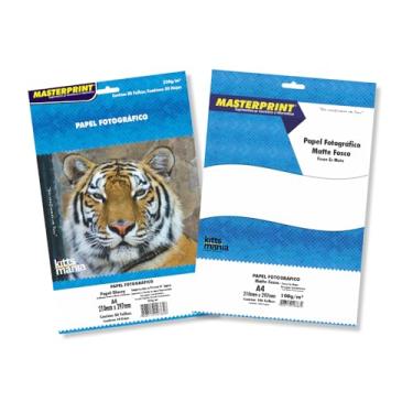 Imagem de KIT Papel Foto Matte 108g 100 Folhas | Papel Foto Glossy Brilhante 230g 50 Folhas | Impressão Profissional e Cores Vivas