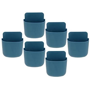 Imagem de Zhjvihx Suporte de Controle Remoto, Proteção Ambiental, 6 Conjuntos de Caixa de Controle Remoto Montada na Parede para Sala de Estudo para Quarto para Sala de Estar (#16)