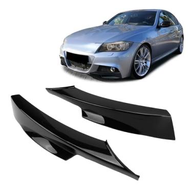Imagem de Luqeeg Divisor de Lábio do Pára-choque Dianteiro, Spoiler de Pára-choque, Kit de Substituição do Corpo do Protetor do Difusor para Série 3 E90 E91 LCI M Sport 2009-2012 Design