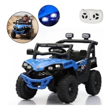 Imagem de Mini Quadriciclo Elétrico Infantil 6v C/Luz E Som Azul - BW397AZ