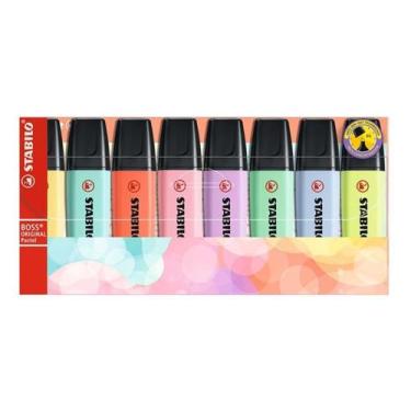 Imagem de Marca Texto Stabilo Boss Pastel Estojo Com 8 Unidades, Marca texto, Bo