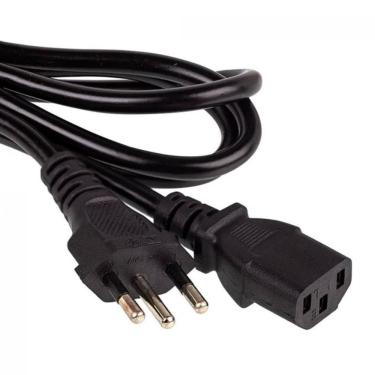 Imagem de Cabo de Força 1,8 metro - Tripolar - NBR 14136 - 0,75mm / 10A - CBF.349