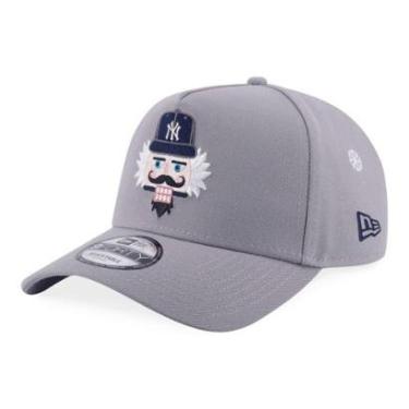 Imagem de BONE NEW ERA 9FORTY A-FRAME SNAPBACK NEW YORK YANKEES MLB CINZA-Masculino