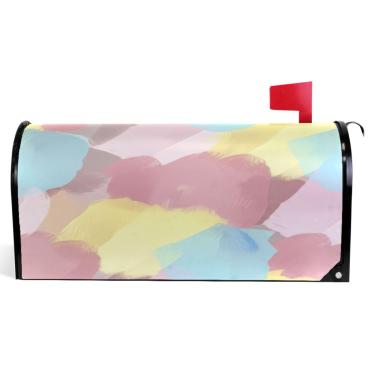 Imagem de TSENQUE Capas magnéticas decorativas para caixa de correio em aquarela de sonho fofo outono caixa de correio de vinil decoração de caixa de correio para casa de fazenda ao ar livre tamanho grande 64,5