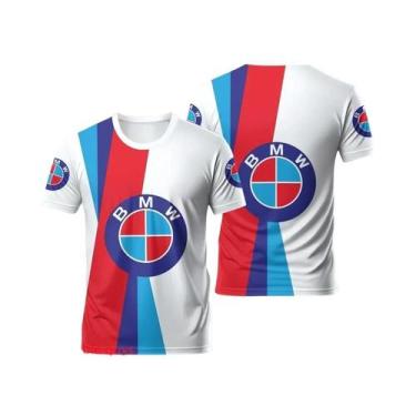 Imagem de Camiseta Esportiva De Manga Curta BMW Para Homens, Performance De Verã