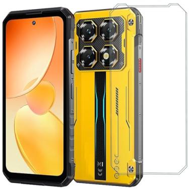 Imagem de MAOUICI Película protetora de tela de vidro temperado para Oukitel WP60 (18,3 cm), rigidez 9H HD transparente antiimpressão digital [2 unidades]