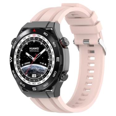 Imagem de SOMKB Pulseira de silicone de 22 mm para relógio huawei gt 4/pro/Ultimate/3/2 de 46 mm para Samsung Galaxy Watch de 46 mm/watch 3 de 45 mm/Gear S3 (rosa, GT 4 de 46 mm)