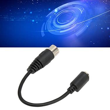 Imagem de Conversor de Cabo Teclado e Mouse DIN 5 Pinos Macho para Adaptador 6 Fêmea PS2 PVC Premium Conexão Estável Plug and Play Compacto Leve Portátil