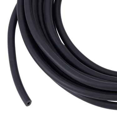 Imagem de BENECREAT Tubulação de cabo de solda preta de 5,5 metros, tubulação de estofamento de PVC oco de 8 mm para decoração de sofá, cadeira, caminho de mesa, colchão e cortina