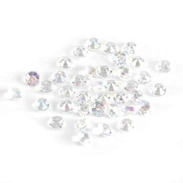 Imagem de Mingzhe 1000 Unidades/saco 4mm Contas Acrílicas Transparentes Enchimento de Vaso Decoração de Festa Casamento Contas DIY, Brilho e Glamour para Casa e Artesanato Com Vários (Cor AB)