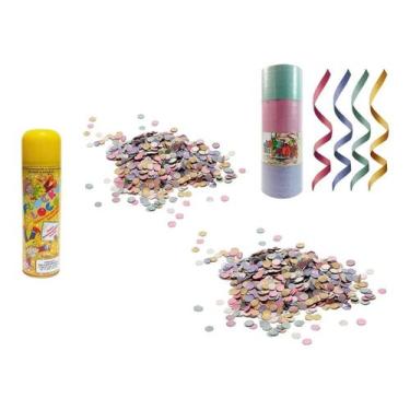 Imagem de Kit Carnaval 5 Espumas + 5pcs Serpentinas + 5pcts Confetes - Lynx