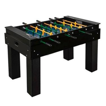 Imagem de MESA DE PEBOLIM TOTÓ ELITE Embutido, Bonecos de Alumínio COR PRETA 108