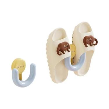 Imagem de Suporte De Parede Para Chinelos Estilo Dopamina, Montagem Sem Furos, D