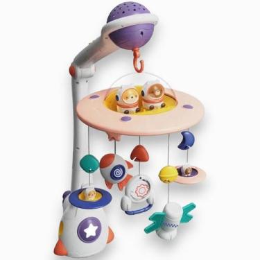 Imagem de Móbile Elétrico Para Bebê Nanar Com Garra Fácil Instalação Som Luz e C
