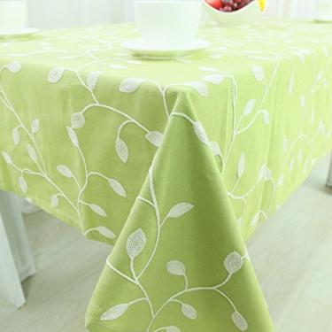 Imagem de Toalha de mesa bordada, folha de crochê, bordada, à prova de poeira, quadrada, retangular, toalha de mesa de jantar, têxtil doméstico, 140 x 140