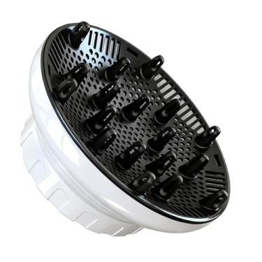 Imagem de Difusor de cabelo universal para secadores de cabelo de 3,5 a 7,9 cm, acessório difusor de secador de cabelo, difusor profissional para cabelos longos e ondulados e grossos, reduz o frizz e define